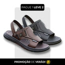 Sandália Ortopédica Masculina de Couro Legitimo