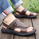 Sandália Ortopédica Masculina de Couro Legitimo